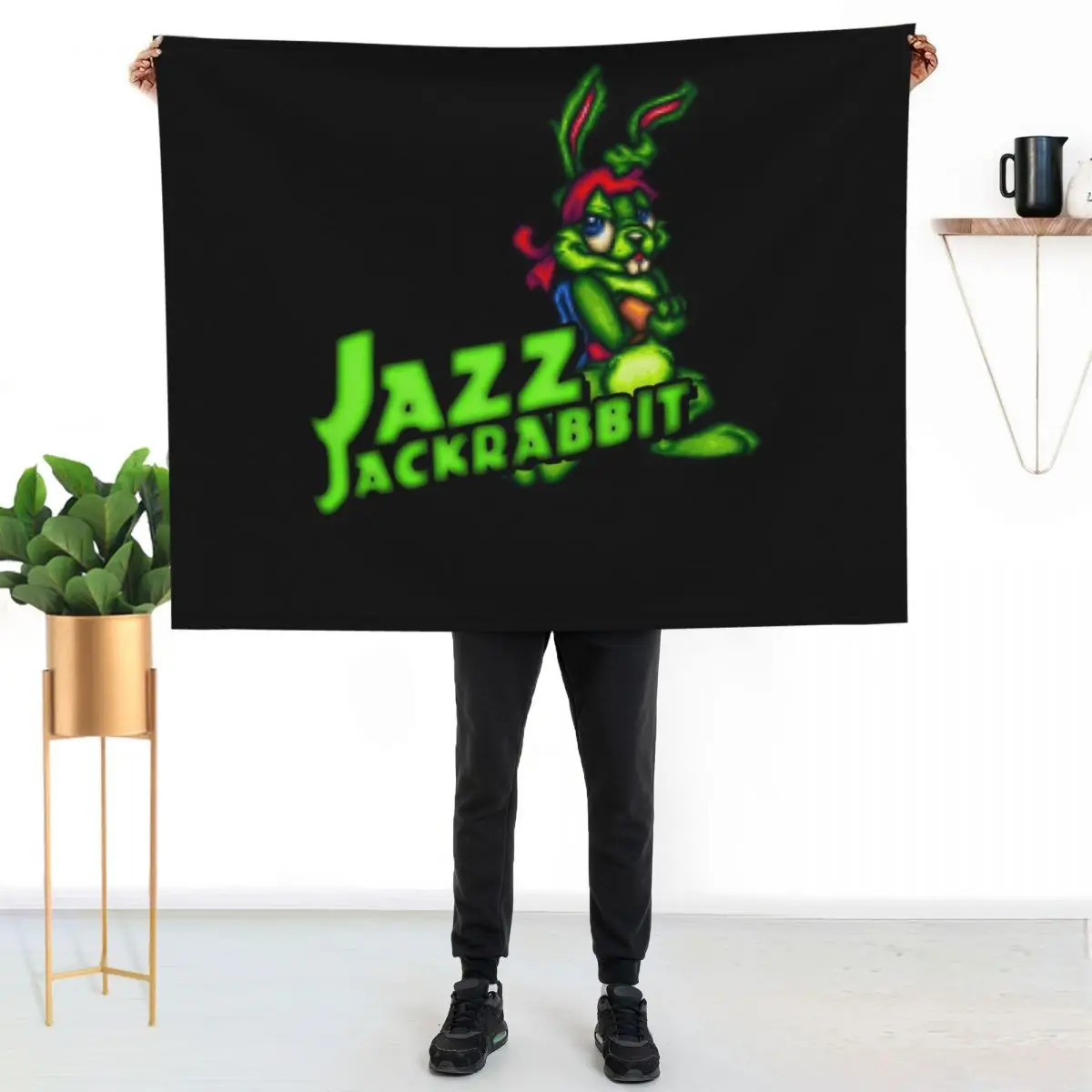 Jazz Jackrabbit - Classic Sprite with Logo Essential Throw Blanket Tourist Weighted Hair Warm Bed Bed covers Blankets