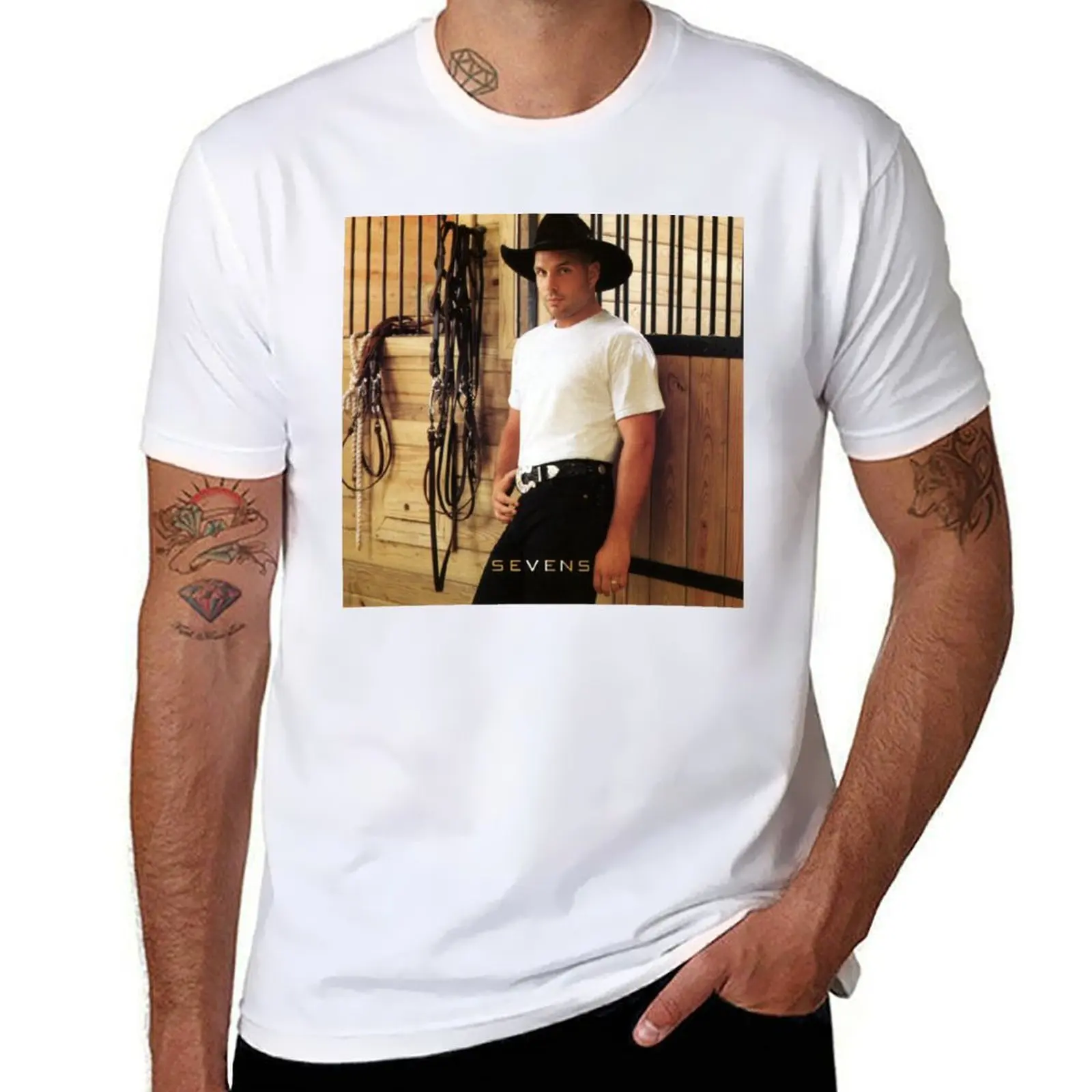Garth Brooks Sevens T-Shirt man t shirt designer t shirts for man pack cotton T-Shirt