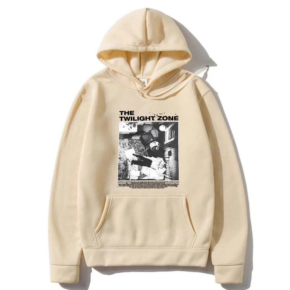 Movie The Twilight Zone Nervous Man in A Four Dolllar Room Hoodie Robert Pattinson Pullover Men Vintage Oversized Fleece Hoodies