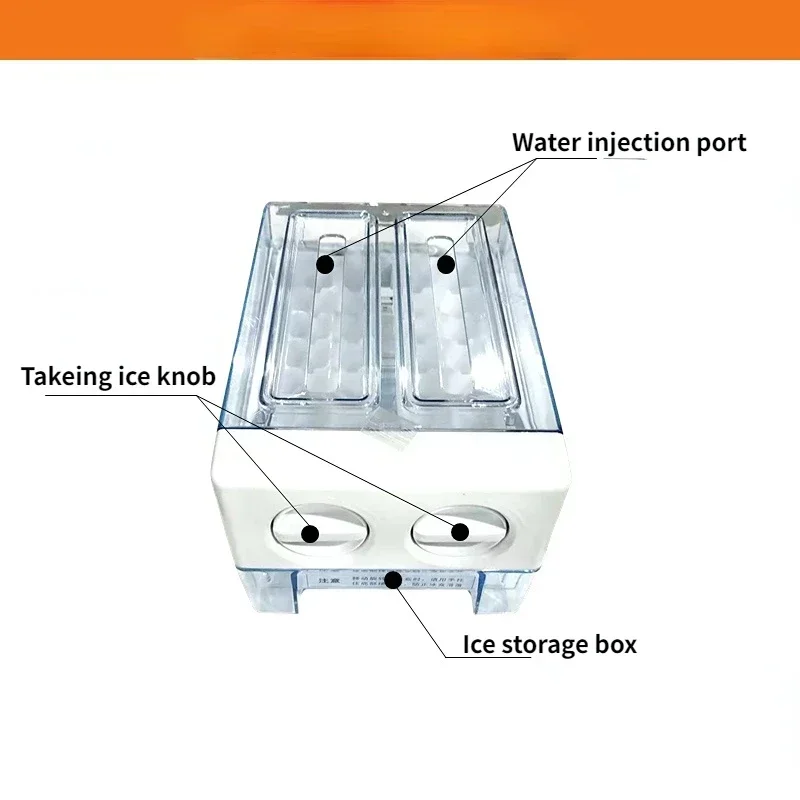 1PC semi-automatic ice making box universal for portable household refrigerator semi-automatic ice box drawer ice maker