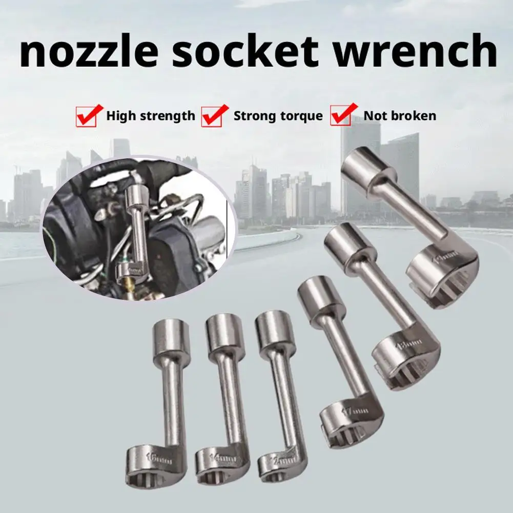 12mm-19mm Diesel Fuel Injector Line Injection Socket Wrench Set Repair Tool Kit For Car Repair