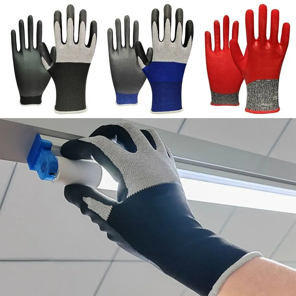 Ultrathin Electrician Insulating Gloves Nitrile Oil Proof Work Safe Gloves Anti-electricity Scratch Prevention