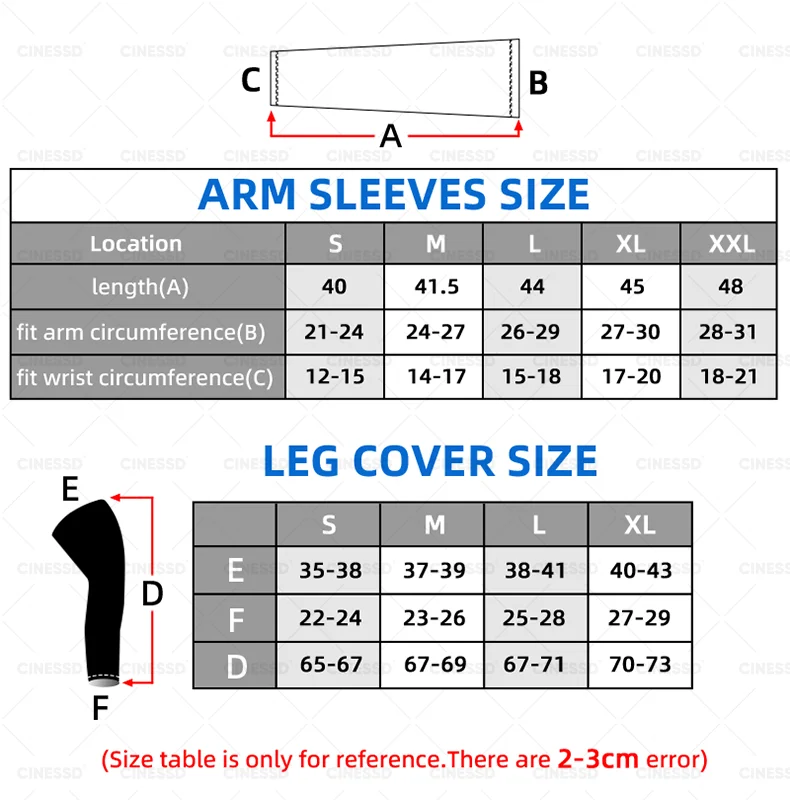 2024 CINESSD Black Winter Outdoor Cycling Arm Warmer MTB Bicycle Running Racing MTB Bike Leg Sleeve Fleece Leg Protection Cover