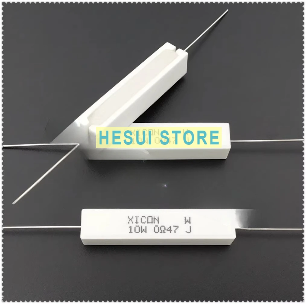 0.47R XICON 10W 0Ω 47 0.47 ohms, copper pin wire wound resistor