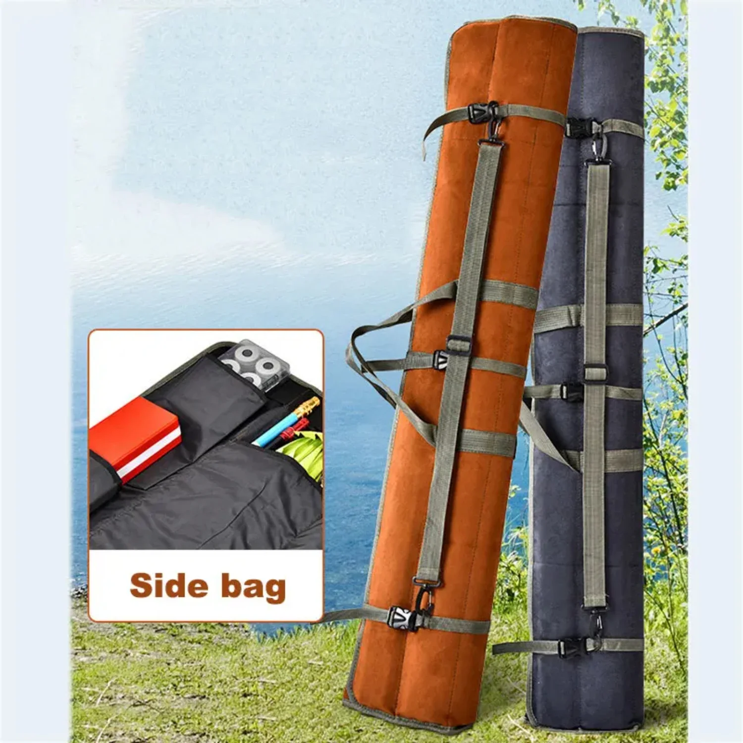 

150cm Fishing Rod Portable Case Fishing Tackle Accessories Roll Foldable Fishing Umbrella