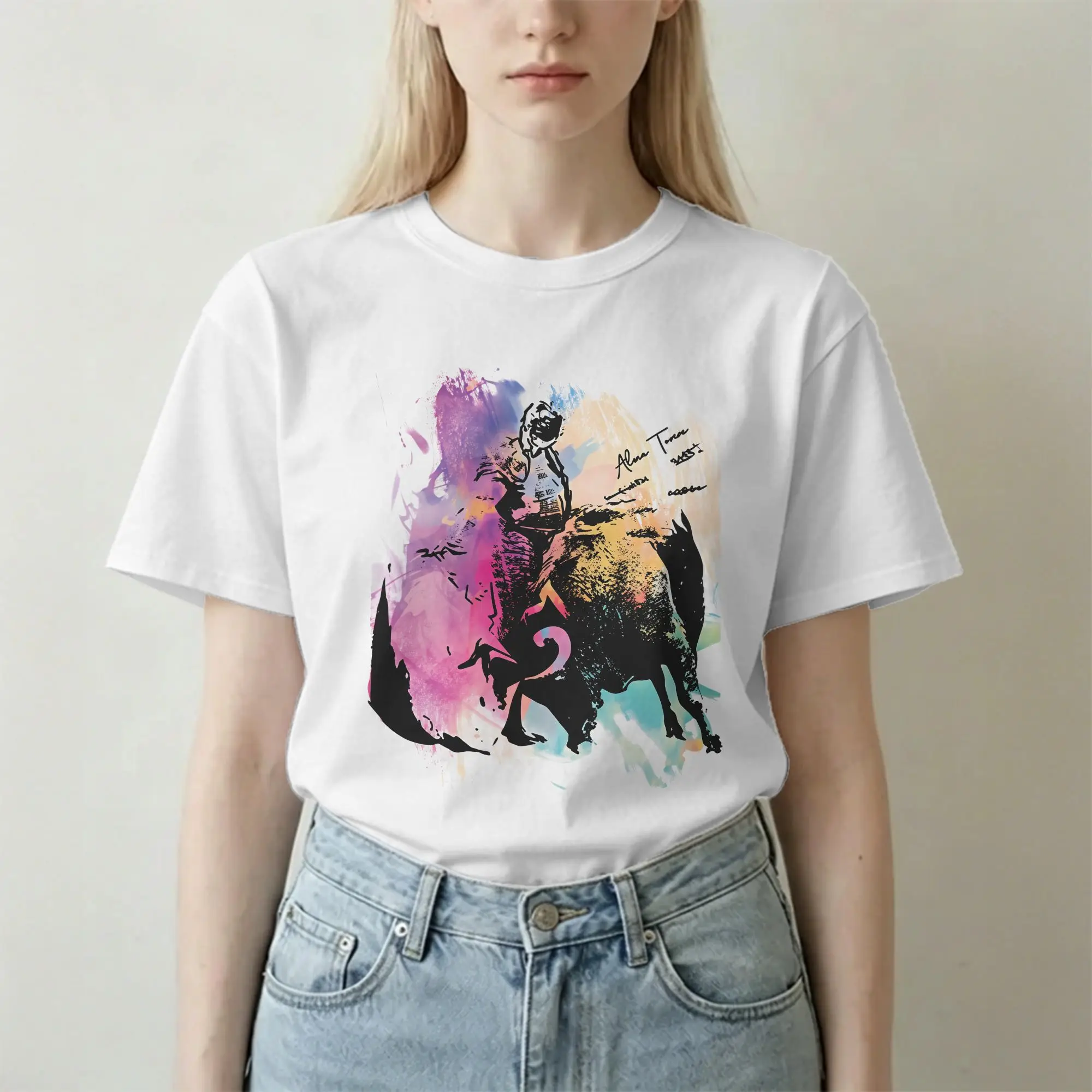Men Women's Morante De La Puebla Matador T Shirt  100% Cotton Tops Vintage Short Sleeve O Neck Tees Printing T-Shirt
