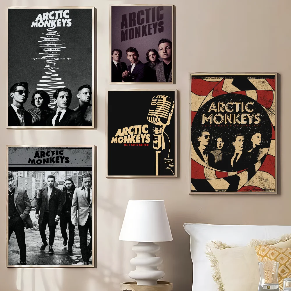 

Rock Band Arctic Monkeys Anime Posters Sticky Fancy Wall Sticker For Living Room Bar Decoration Room Wall Decor