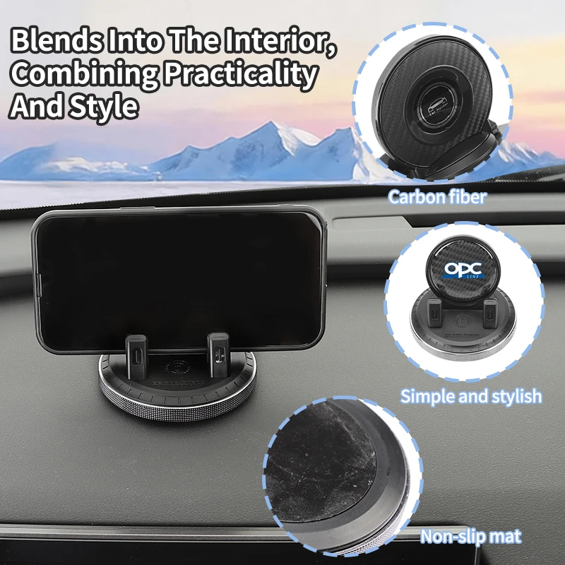 Car Dashboard Anti-slip Phone Holder Shockproof GPS Mount Accessories For Opel Corsa Astra Insignia Vectra Zafira Meriva Mokka