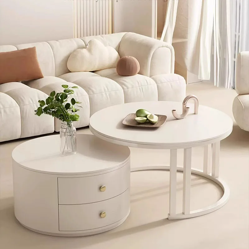 

Bedroom Round Coffee Tables Small Modern Elegant Floor Mobile Funky White Coffee Tables Side Mesa De Centro De Sala Furnitures