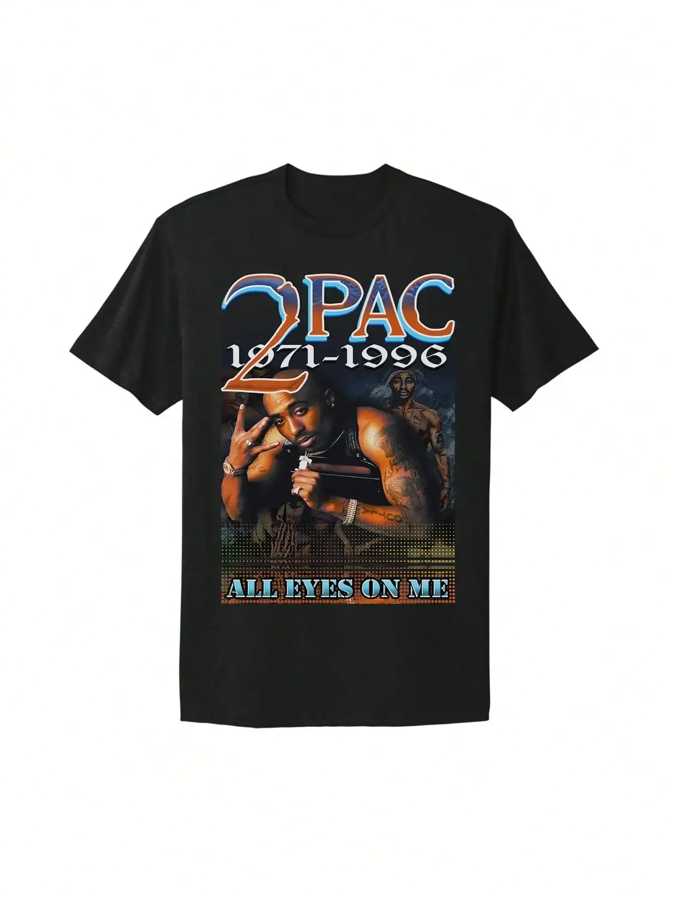

Футболка 2pac All Eyez on Me Rap Tupac Death Row, высококачественная модная уличная одежда для мужчин и женщин