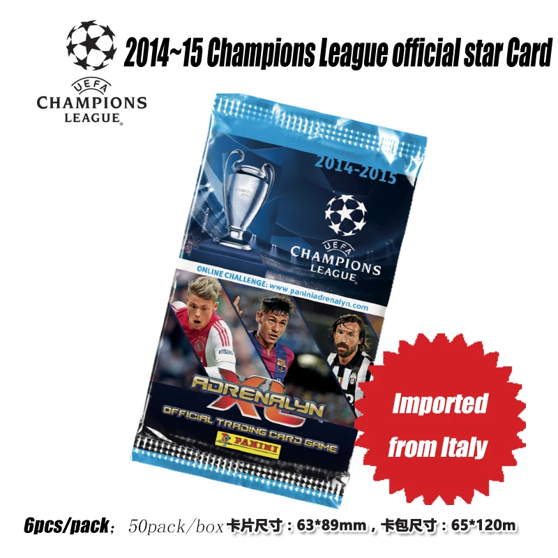 Panini 2014-15 Champions League Rare Limited Edition Football Star Card Whole Box Christmas Birthday Gift Toys Collection Card