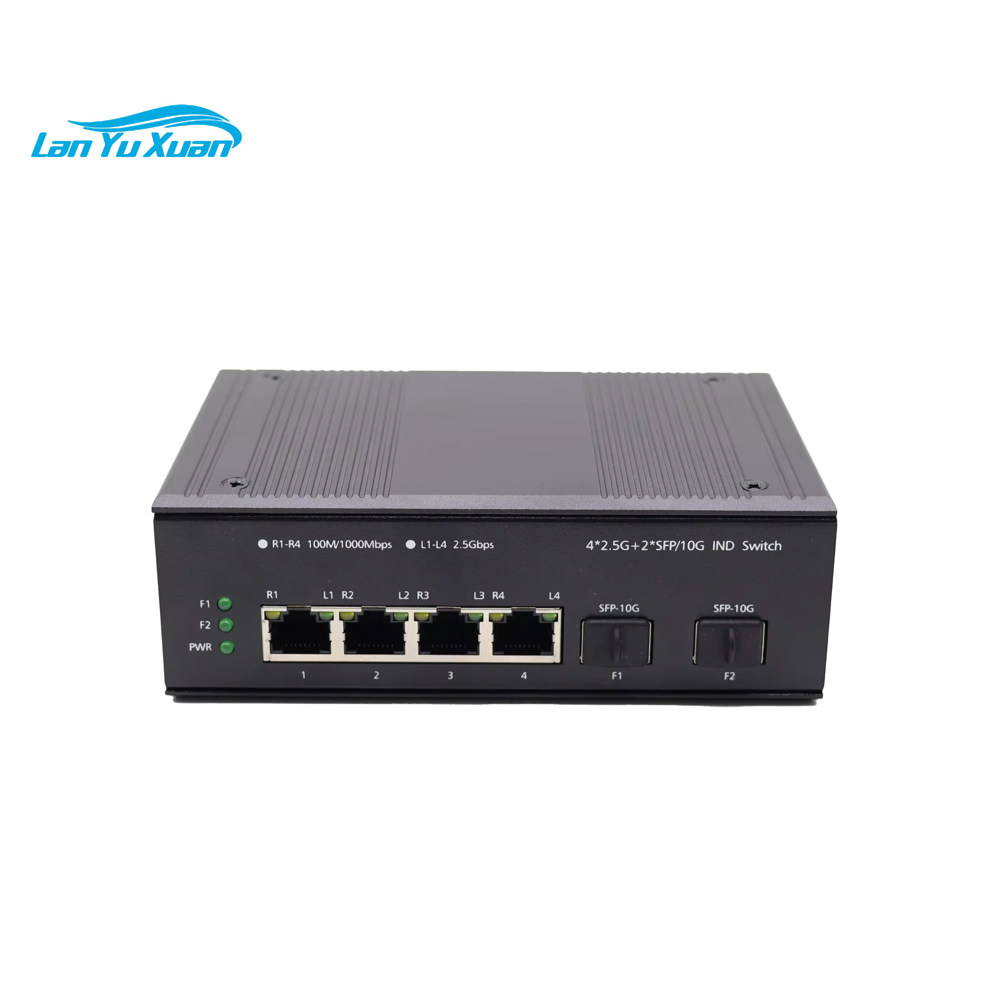 Industrial 4 Port 100/1000M/2.5G BASE-TX + 2 10G SFP+ BASE-FX Ethernet Switch IEEE802.3 AF/AT 30W PoE 2.5G 4 Port Networt Switch