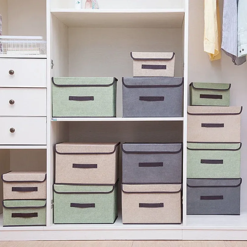 1-2Pcs Clothing Storage and Organization Sundries Organizer for Underwear Dustproof Non-woven Multi-function Foldable Box Home view 3