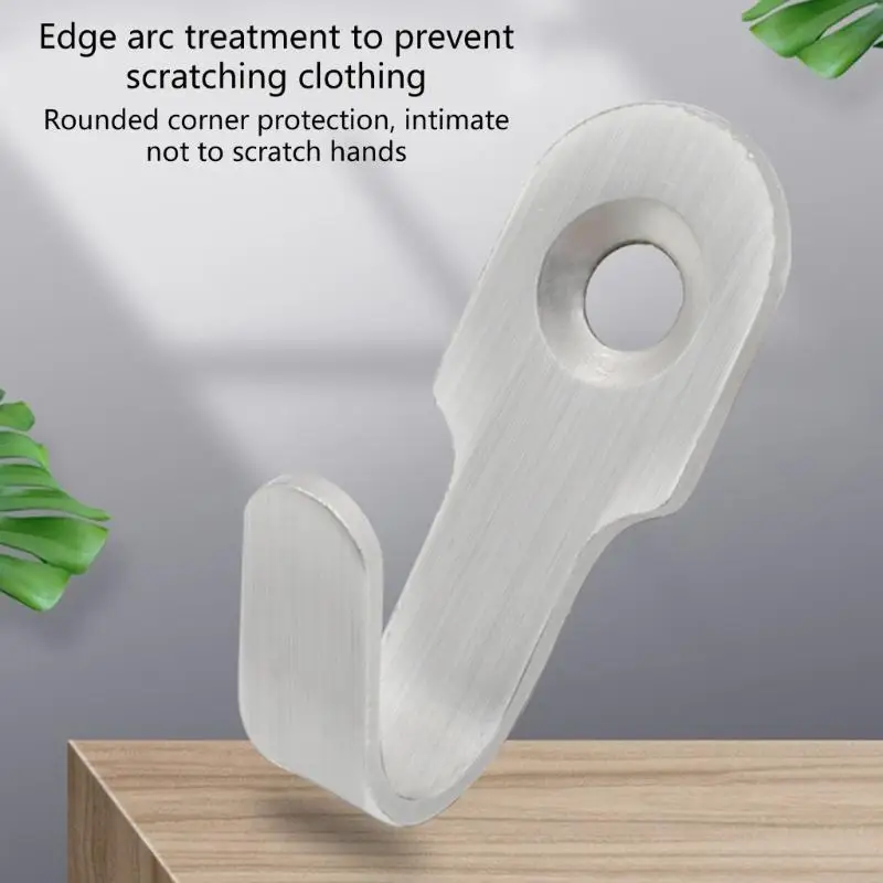 4pcs Phụ kiện móc thép không gỉ động cho phòng tắm hoặc nhà bếp Y4QC