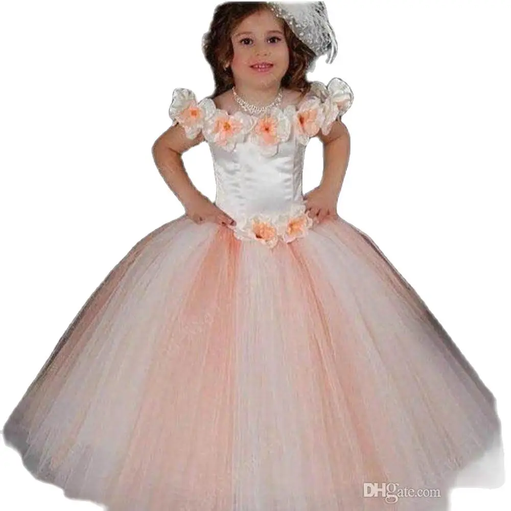 2021 cheap plus size girls dresses flower girl dresses girls pageant dresses