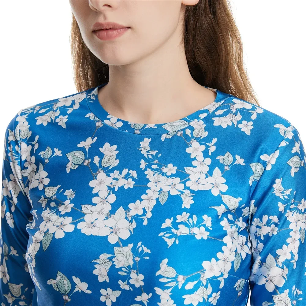 3 pièces modeste musulman maillot de bain imprimé Burkini maillot de bain islamique Bikini couverture complète maillots de bain maillot de bain arabe haut jupe casquettes ensembles