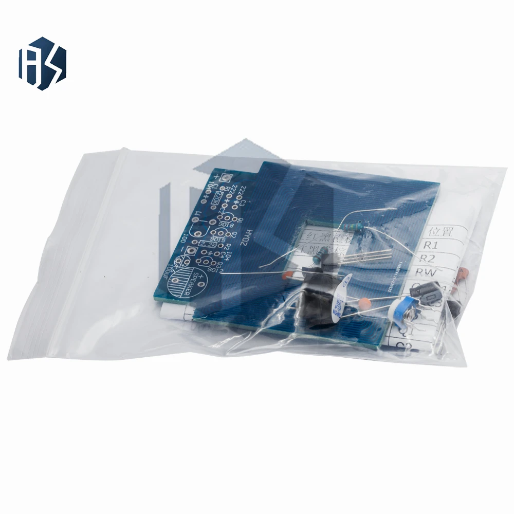 조립되지 않은 금속 탐지기 키트 – 3V-5V DC 센서 보드(PCB, 버저, 커패시터 포함)
