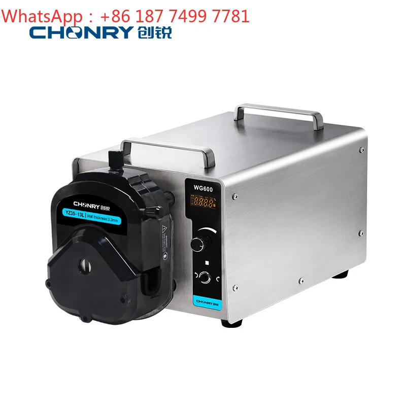Low Pulse High Flow Speed Adjustable Chemical Stainless Steel Peristaltic Pump Support RS485 MODBUS