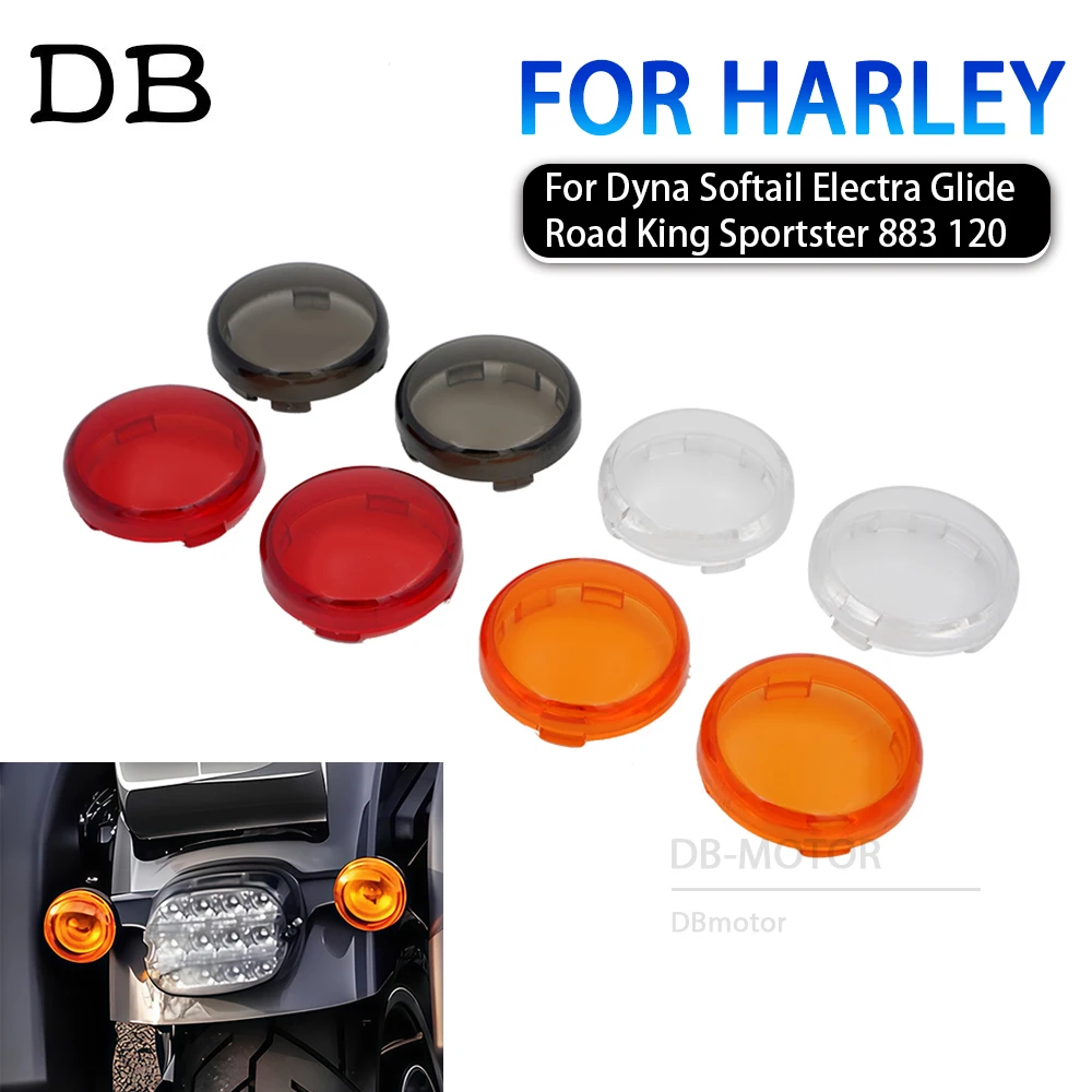 

Motorcycle Turn Indicator Signal Light Lens Cover For Harley Sportster 883 1200 Touring Road King Dyna Softail Heritage Fatboy