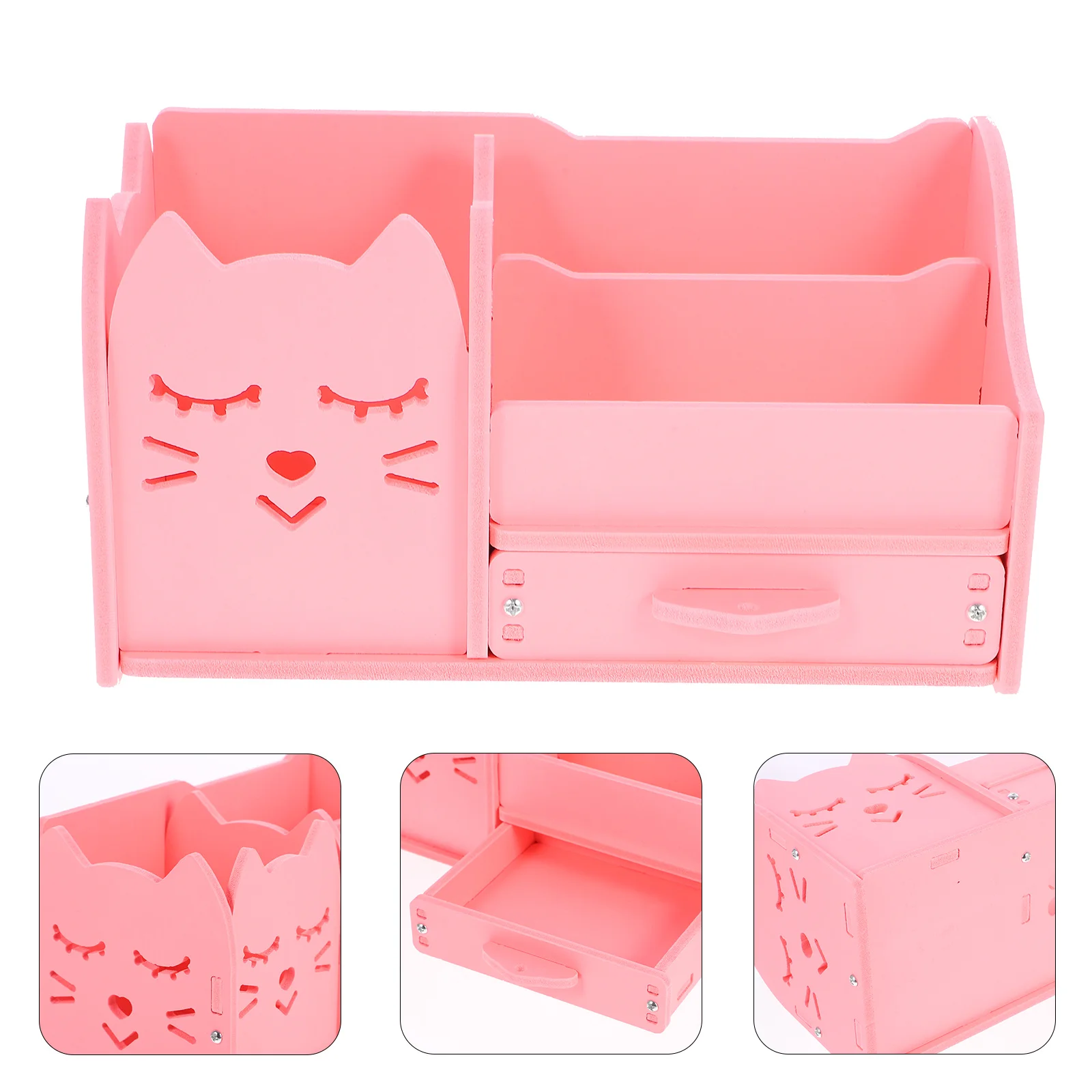 

1Set Multi-Functional ABS Desk Organizer Pen Holder Desktop Storage Box for Office Study Stationery Accessories