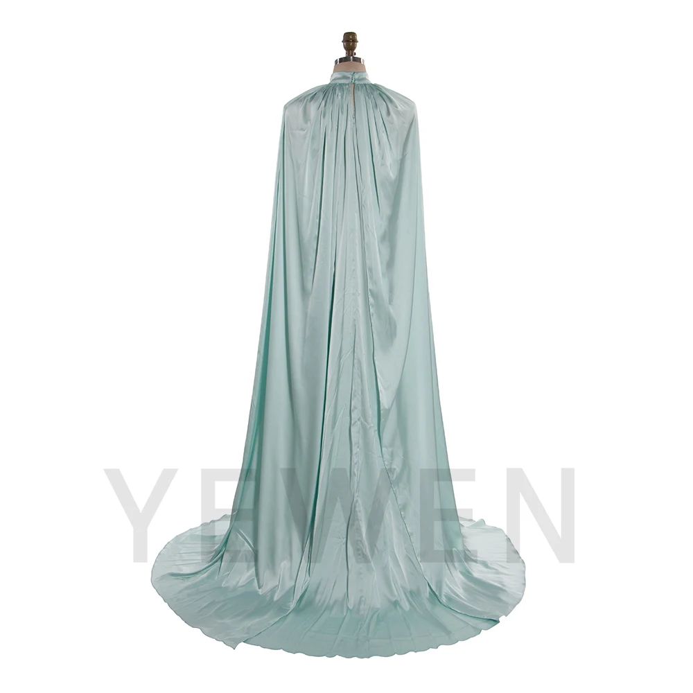 Semplice mantello di maternità che scorre abito da tiro in gravidanza Abito da servizio fotografico di maternità per donne incinte con spacco su due lati YW250043