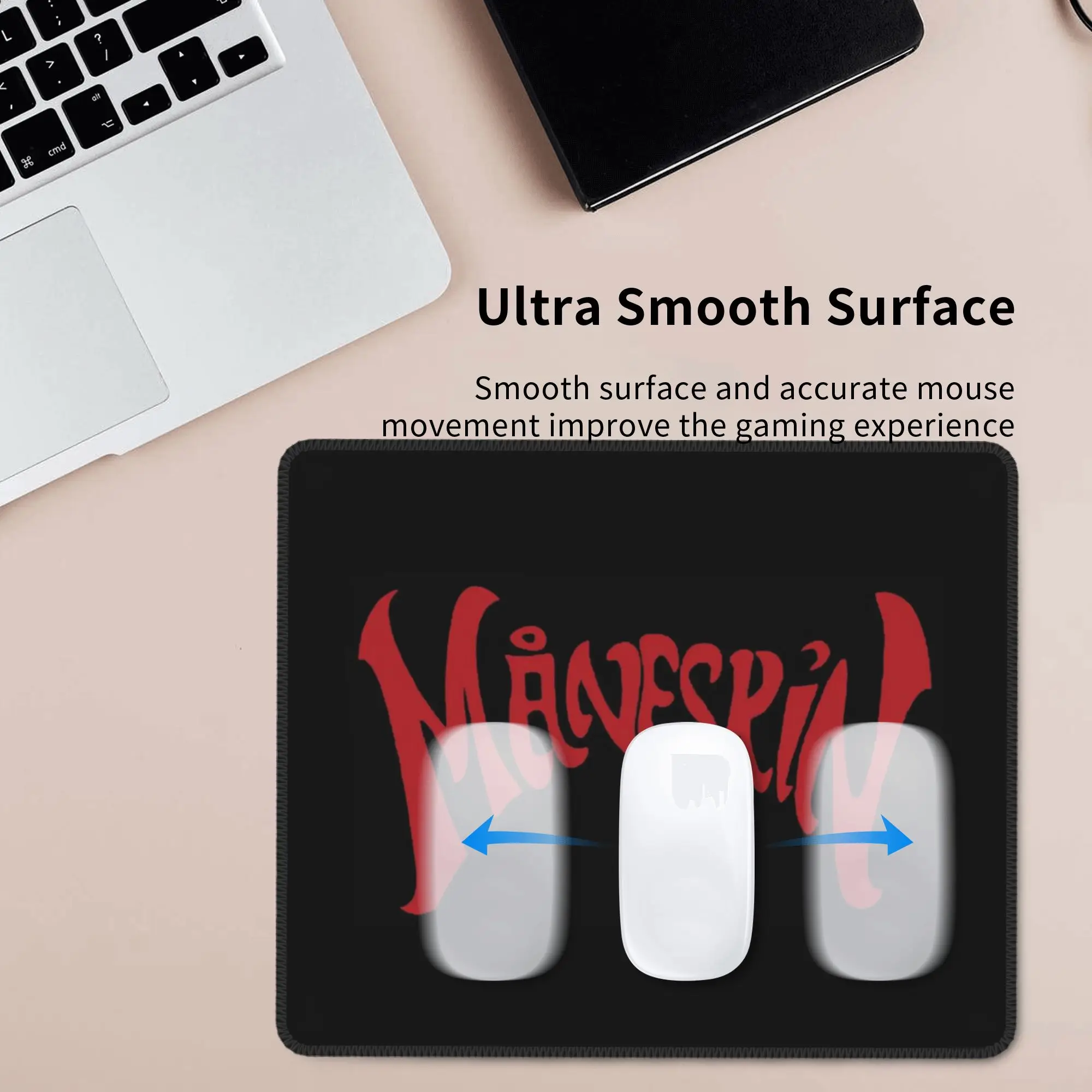 Maneskin red logo Mouse Pad Computer Keyboard Mouse Mat Gamer PC Laptop Desk Mat Office Table Mats