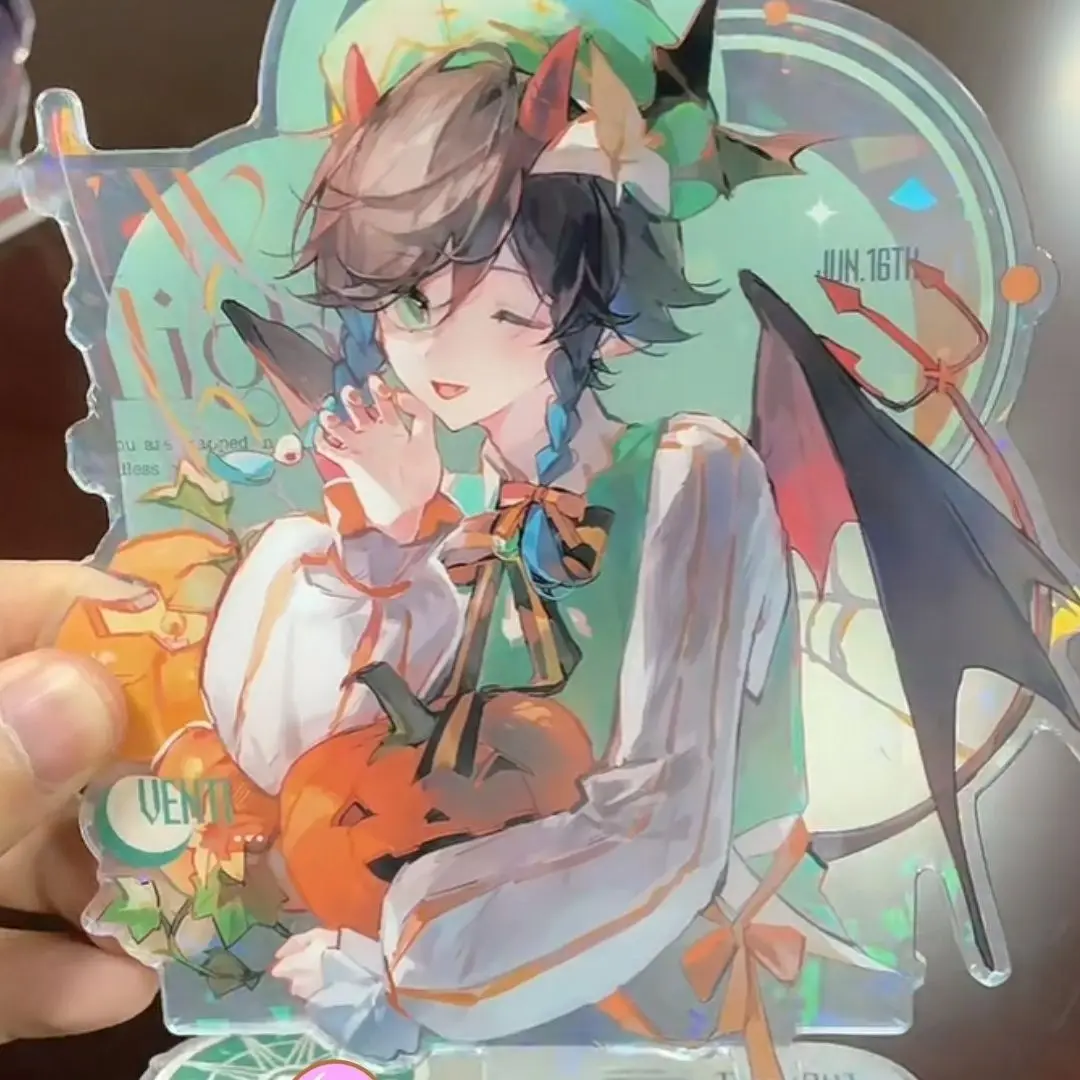 Scaramouche figurki do zabawy stojak akrylowy Model Anime figurka ozdoba kolekcja dla dzieci Yuan Shen kolekcja dla dzieci zabawki Xiao — zdjęcie 5