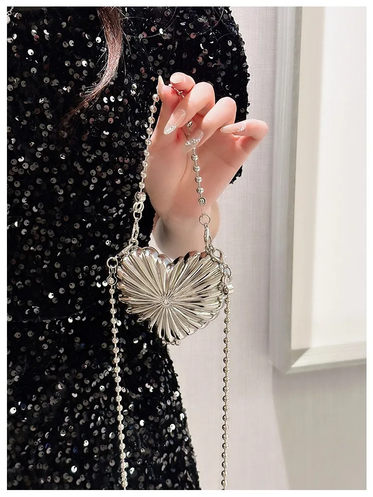 2025 Mini Damen Acryl Abendtasche Designer Luxus Gold Silber Handtaschen Geldbörse für Hochzeit Party Kette Umhängetasche Umhängetasche – Detail 13