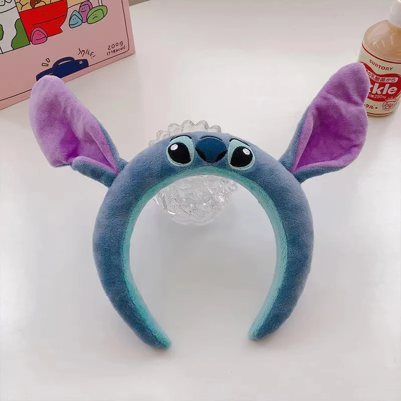 Disney Stitch Plush Headband Cartoon Anime Stitch Soft Fashion Woman Head Band Hair Bands Head Hoop Hair Acessaries Girls Gifts