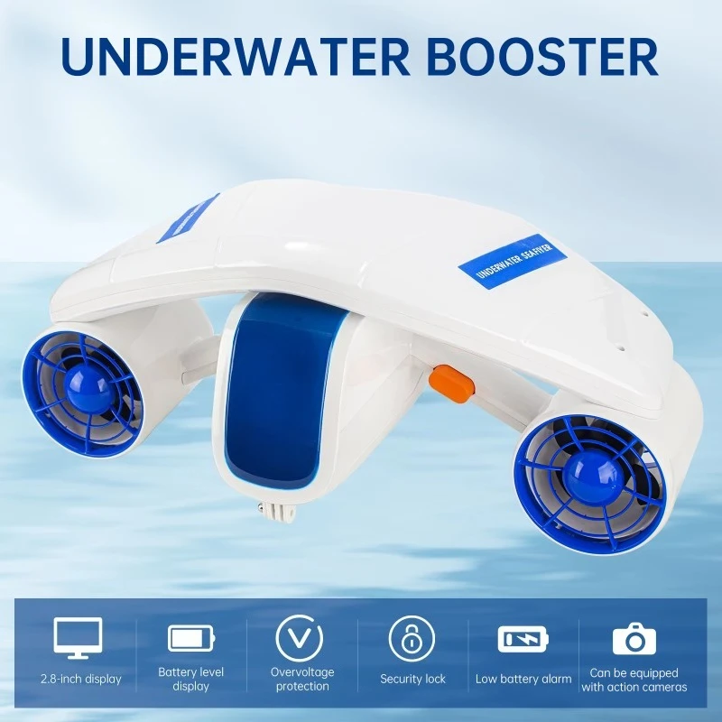 New Arrival 480W Electric Underwater Scooter Dual Speed Water Propeller Underwater Booster for Ocean Pool Diving