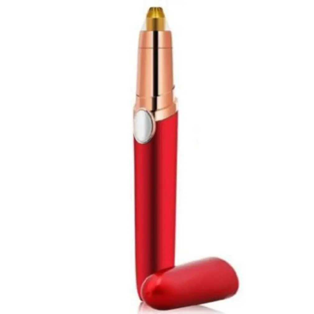 痛みのない眉毛トリマー,USB,女性用,ミニシェーバー,脱毛器,顔の脱毛,口紅,脱毛器,かみそり