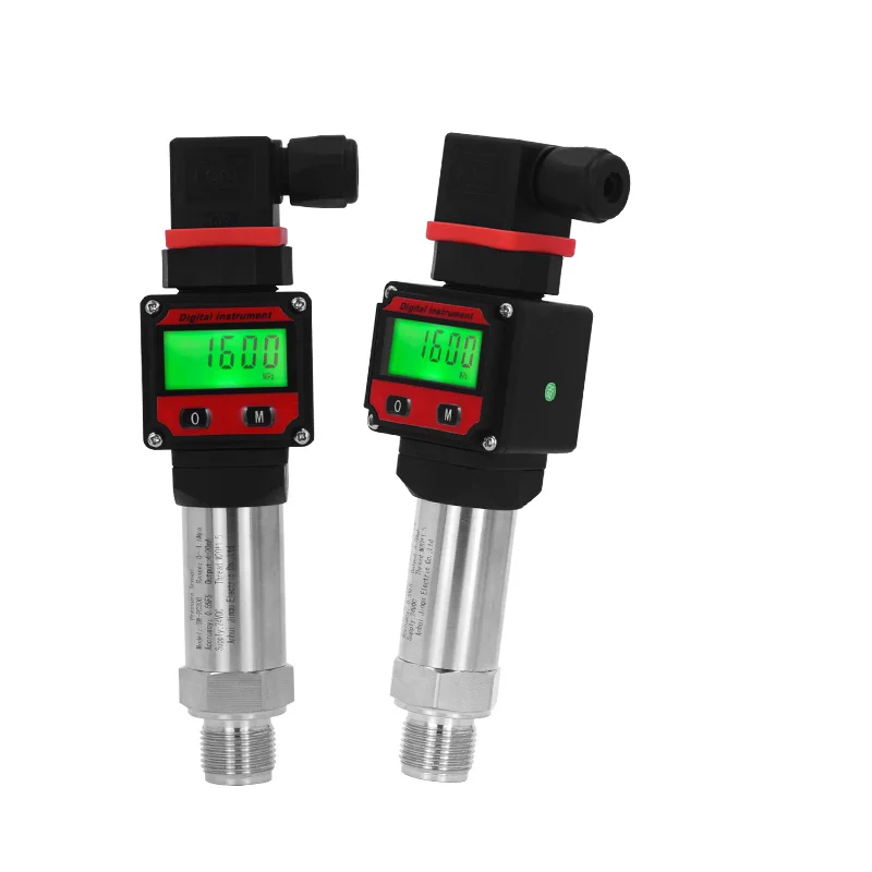 LCD Pressure Transmitter Measurment -1-0-1000bar 4-20mA 5V 10V Output Water Oil Gas Pressure Sensor G1/4 Pressure Transducer