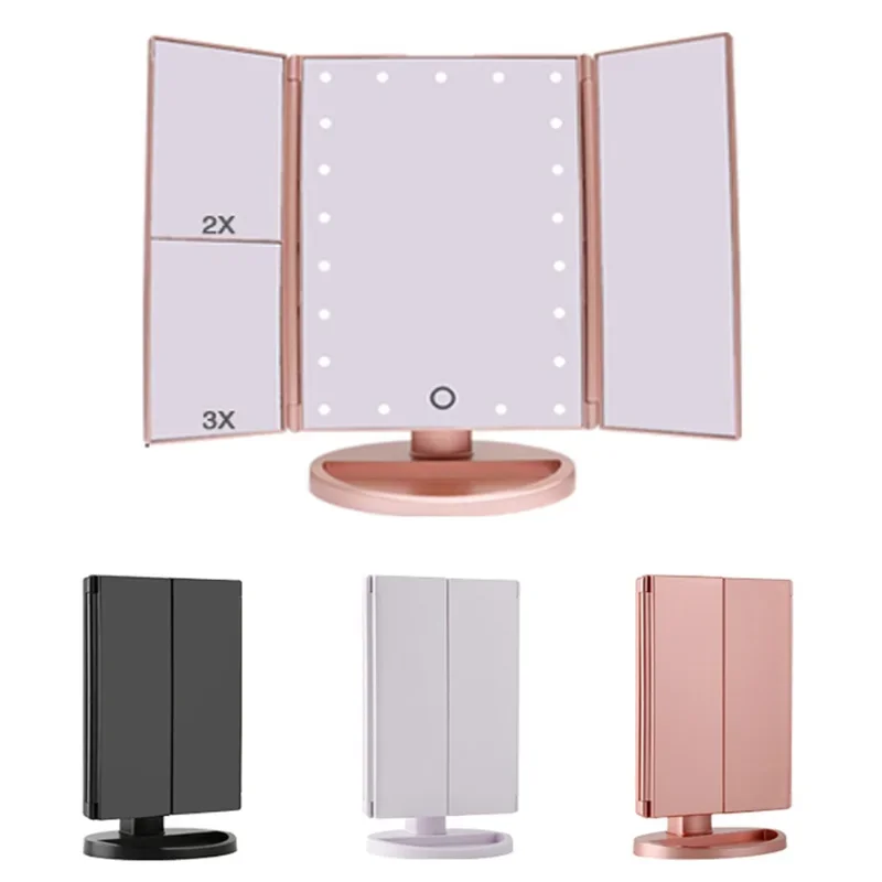 

Make-up Folding Table Dresser Glowing Bathroom Accessories Decor