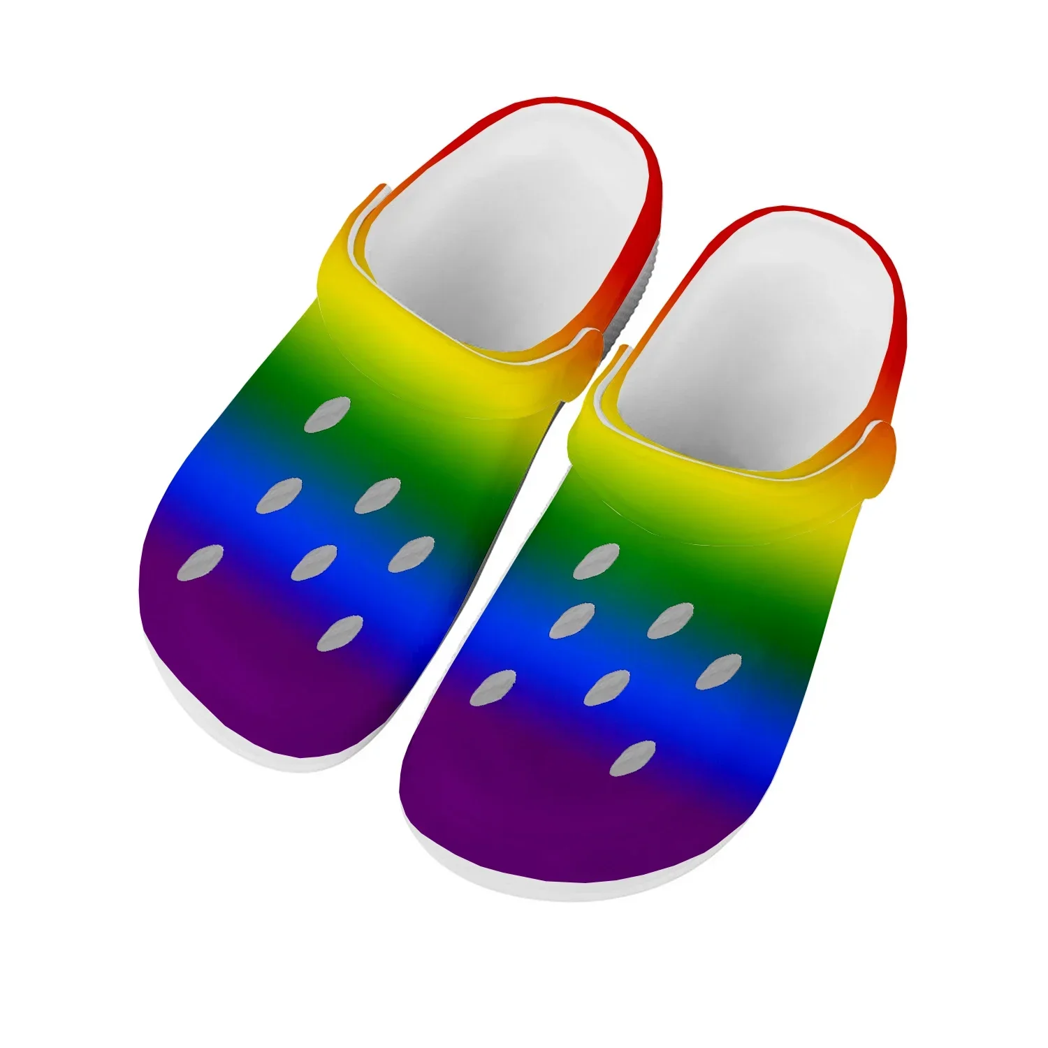 

Gay Pride Rainbow Love Home Clog Mens Women Youth Boy Girl Sandals Shoes Garden Custom Made Breathable Shoe Beach Hole Slippers