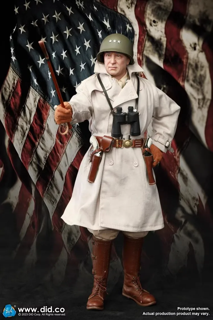 DID A80164 1/6 Soldier U.S. Army General George Smith Patton & E60071 Head Carving Accessories Kit Model Toy In Stock