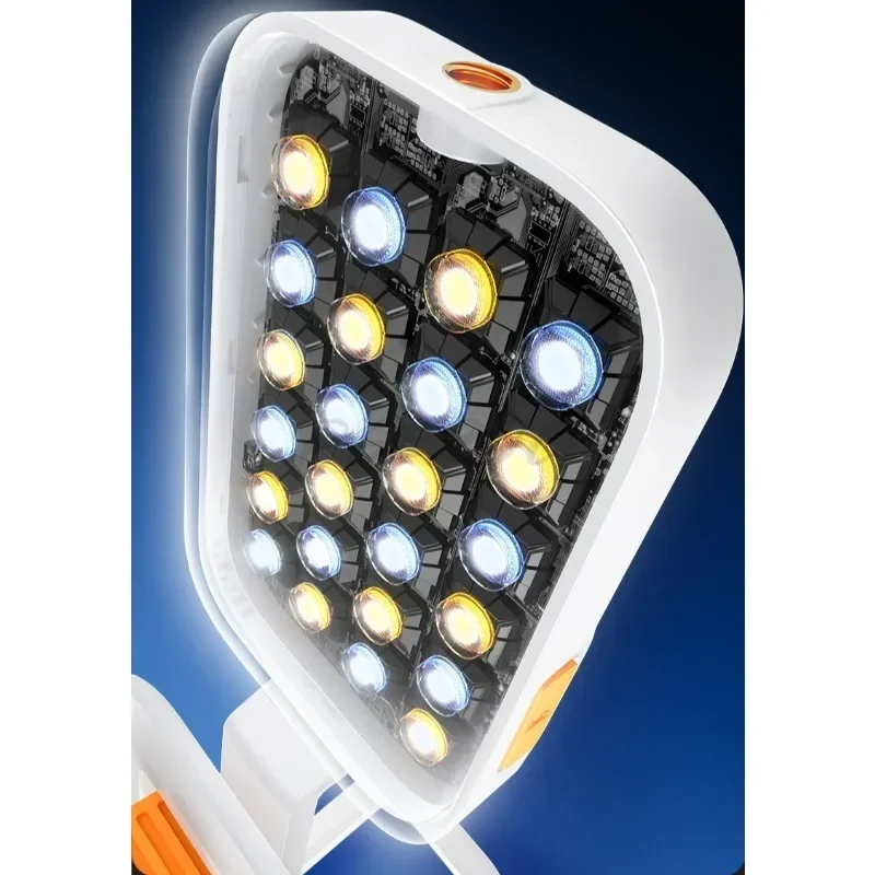 RGB Fill Light Desktop Integrated Folding Phone Stand Live Three Color Beauty Outdoor LED Pocket Light