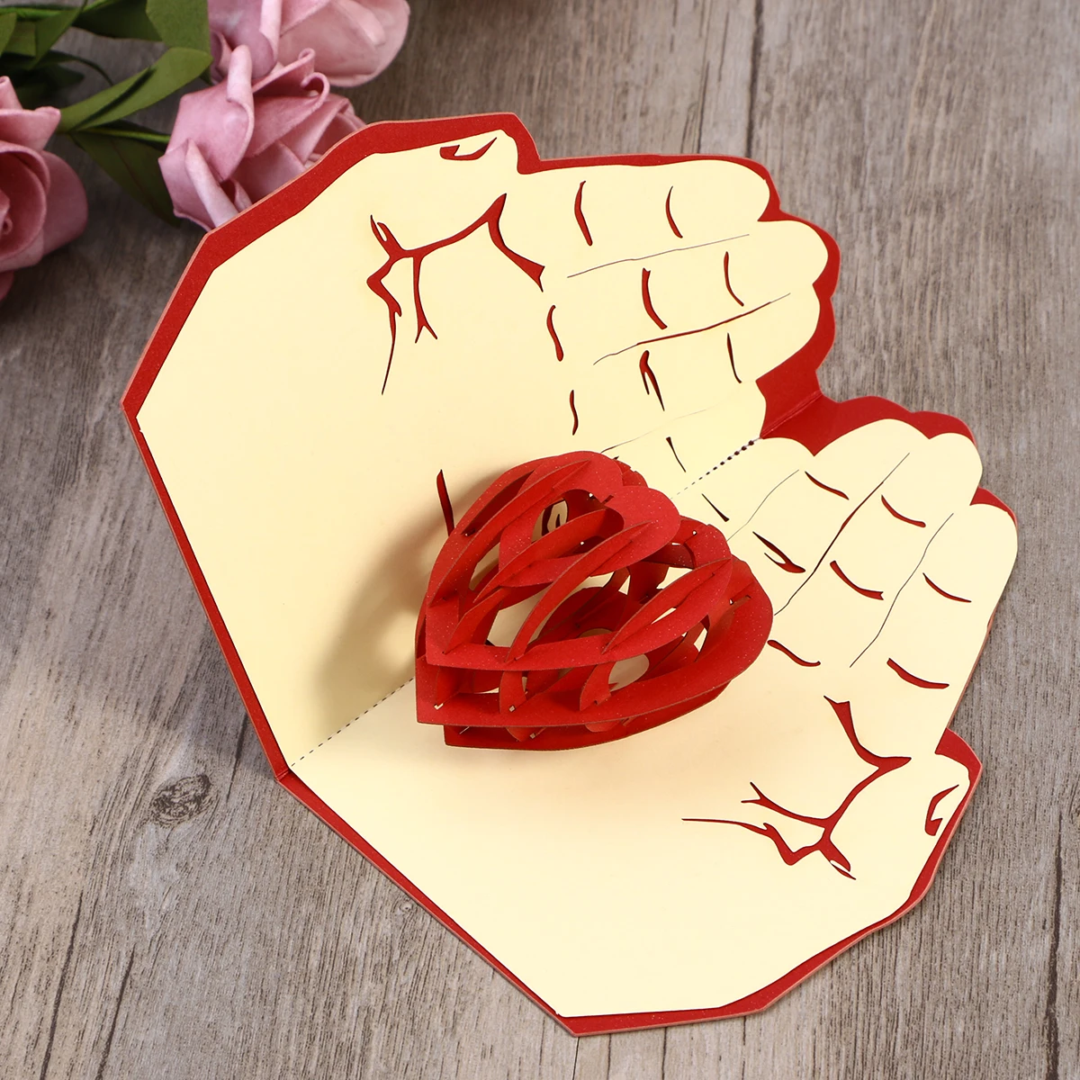 

3D Greeting Card Three Dimensional Cards Mothers Day Gifts Premium Paper Unique Design Blank Space For Blessings Suitable Mother