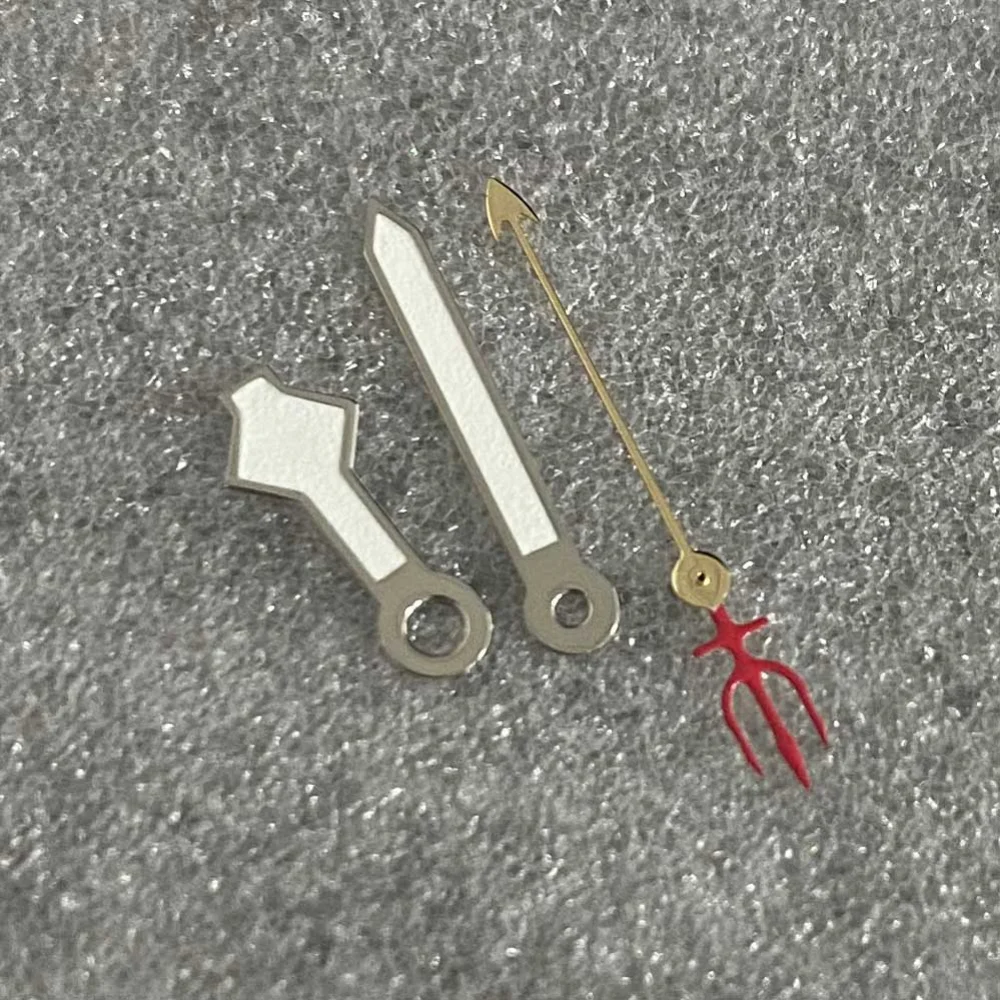 Зеленые светящиеся мужские часы с серебристыми краями/треугольные секундные стрелки, запасные части для NH35/NH36/4R/7S