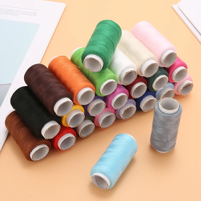 10/24 Colour Polyester Machine Embroidery Sewing Threads Hand Sewing Thread Craft Patch Steering Wheel Sewing Supplies