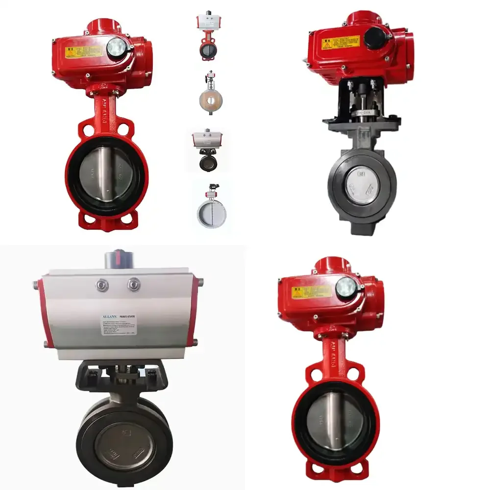 Ductile Iron Wafer Lug Type Electric Actuators Motorized on Off Butterfly Valve for Swimming Pool