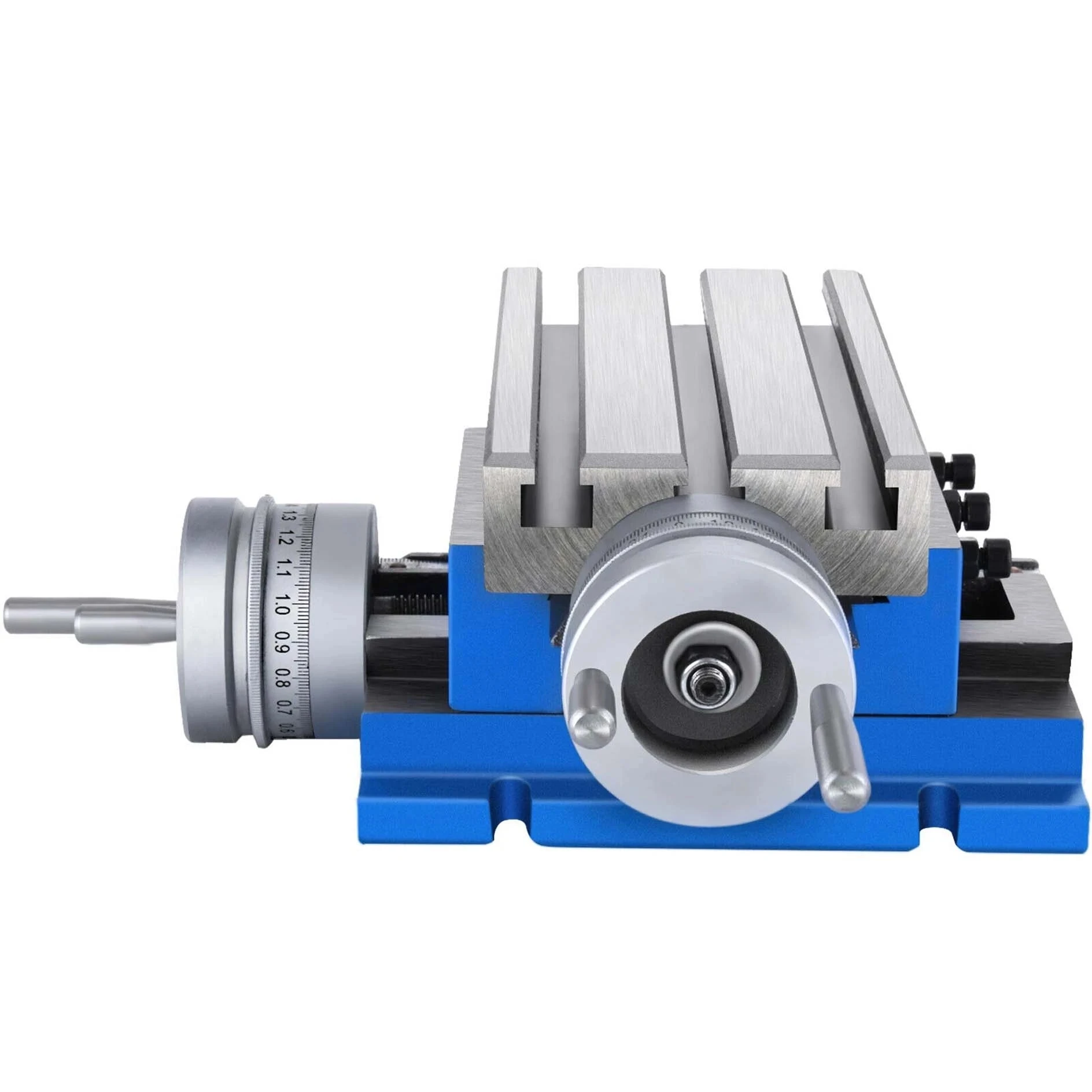 Heavy duty precision drilling and milling machine, bi-directional moving cross worktable, flat mouth pliers, table vise