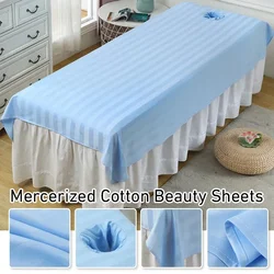 Massage Table Cover Bed Sheet with Face Hole Elastic Spa Treatment Relaxation Beauty Salon Mattress Salon Couch Bed Cover