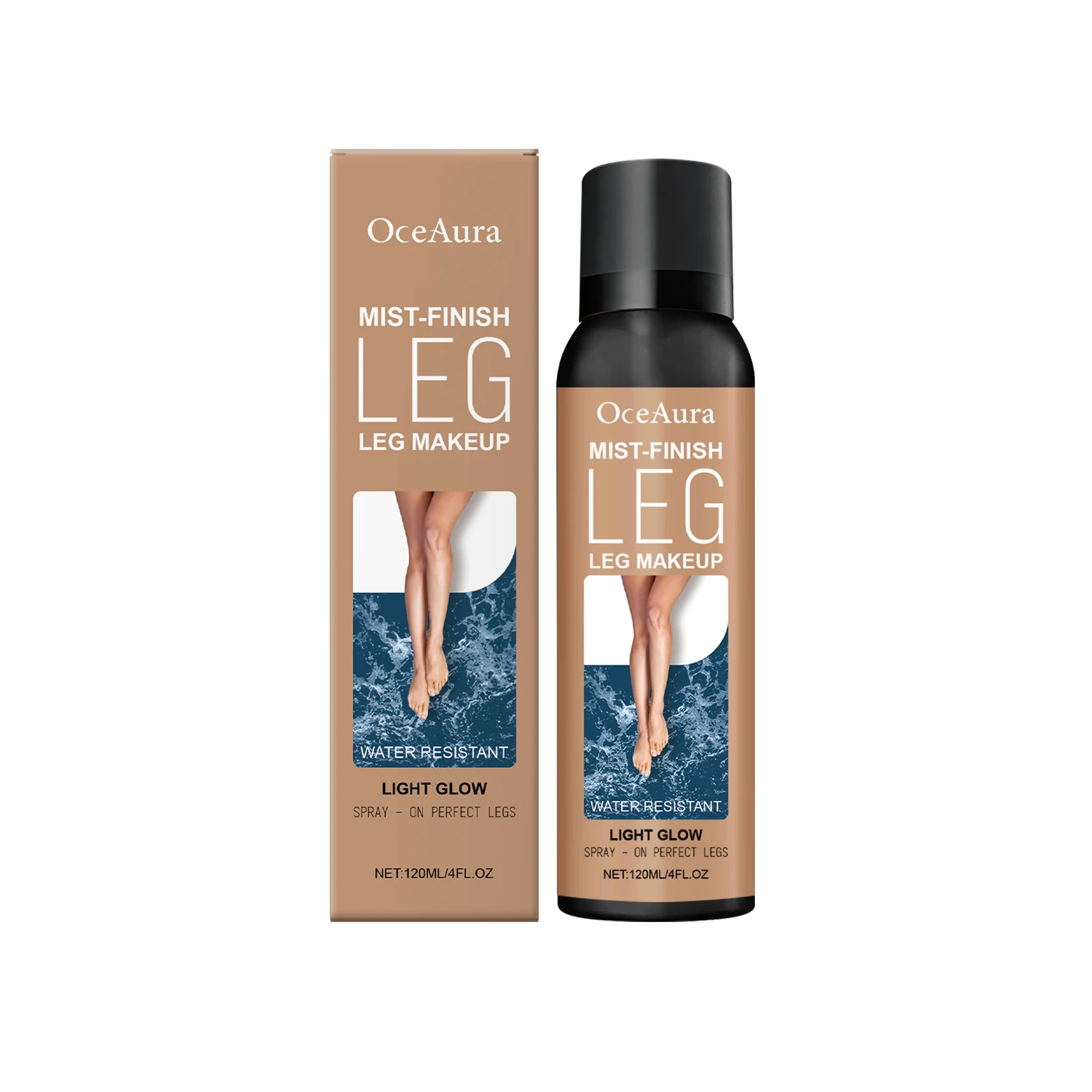 Bronze Leg Makeup Liquid Concealer Even Skin Tone Lasting Moisturizing Body Foundation Cover Tattoo Blemish Fake Tanning Spray - Image 2