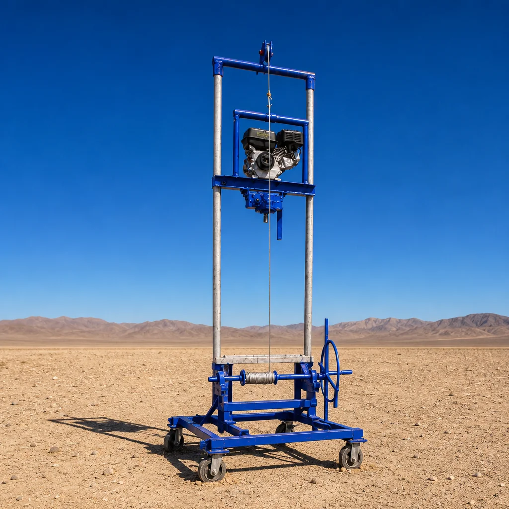 Customized Water Well Drilling Machine Small 80M Petrol and Diesel Engine for Rural Water Supply Drilling Rig