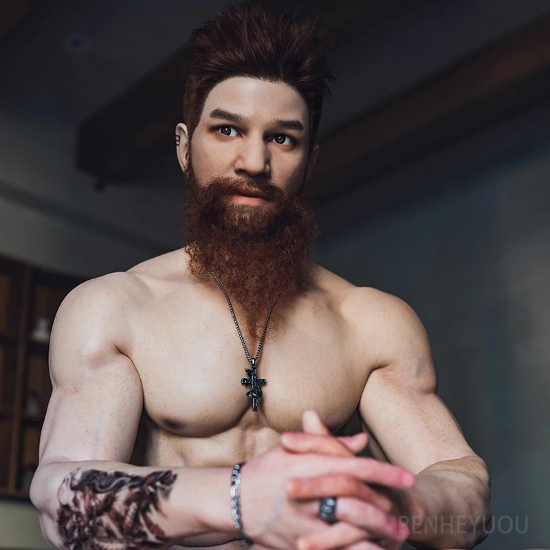 RENHEYUOU 180cm Full Size Gay Men's Most Exciting Anal Insertable Male Toy has a lifelike dildo for female masturbation! - Image 4