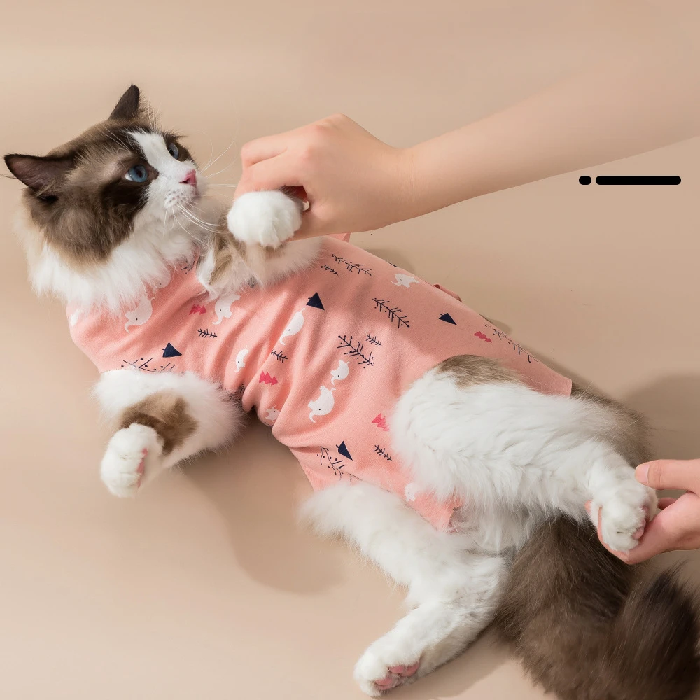 Cat Anti-licking Sterilization Clothes Pet Surgery Suit for Small Dog Cat Weaning Breathable Puppy Anti-scratch Body Strap Vest