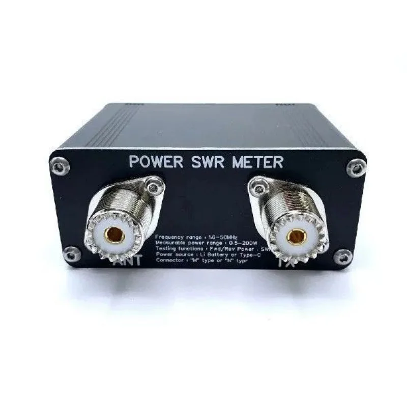 Medidor SWR de ondas curtas, HF, 200W, 1.6-50MHz, 0.5W