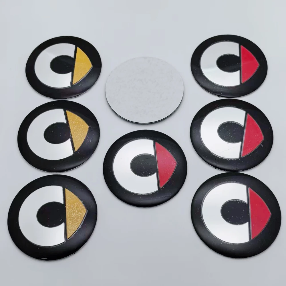 4pcs 56mm Car Emblem Car Stickers Styling Accessories for Smart Fortwo 450 451 Car Wheel Center Caps Hub Rim Cover Badge Replace