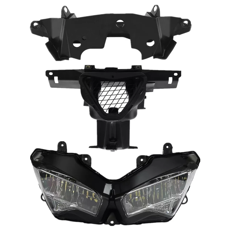 Headlight Lamp & Ram Air Duct Fairing Bracket Fit For Kawasaki Ninja ZX6R 19-23