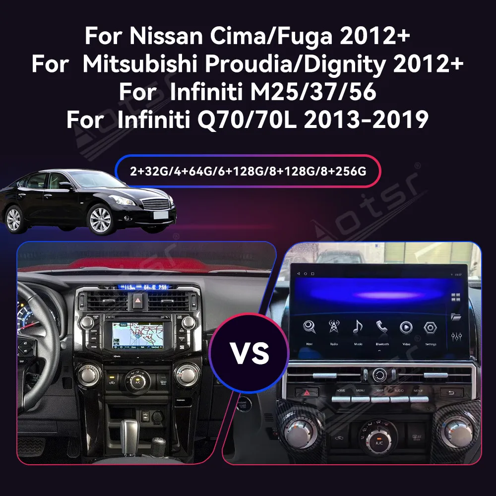 For Infiniti M25/37/56/Q70/70L 2013-2019 Car Radio 13.1